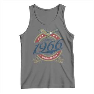60th Birthday Beer Lover Vintage 1966 Limited Edition Tank Top Bald Eagle