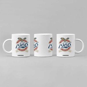 60th Birthday Beer Lover Vintage 1966 Limited Edition Coffee Mug Bald Eagle