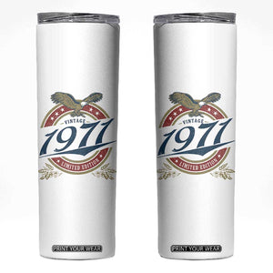 55th Birthday Beer Lover Vintage 1971 Limited Edition Skinny Tumbler Bald Eagle