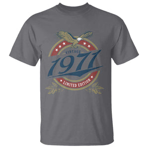 55th Birthday Beer Lover Vintage 1971 Limited Edition T Shirt Bald Eagle