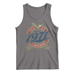 55th Birthday Beer Lover Vintage 1971 Limited Edition Tank Top Bald Eagle
