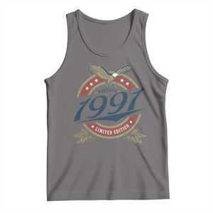 35th Birthday Beer Lover Vintage 1991 Limited Edition Tank Top Bald Eagle