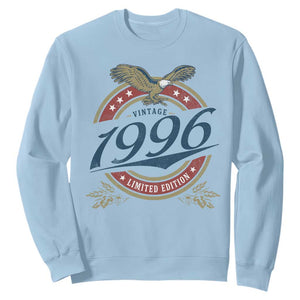 30th Birthday Beer Lover Vintage 1996 Limited Edition Sweatshirt Bald Eagle