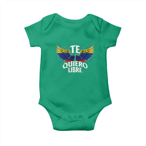 Venezuelan Pride Baby Onesie Te Quiero Libre Venezuela Flag Wings TS11 Irish Green Print Your Wear