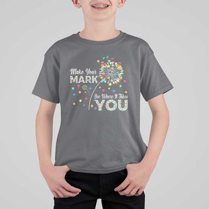 International Dot Day T Shirt For Kid Make Your Mark See Where It Takes Dandelion Dot TS11 Charcoal Print Your Wear