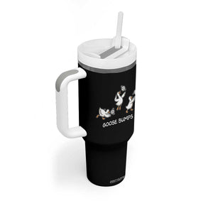 Goose Bumps Funny Volleyball Tumbler With Handle Goose Sports Humor