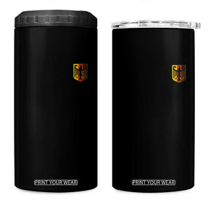 Deutschland German Pride Bundesadler Coat of Arms Crest 4 in 1 Can Cooler Tumbler