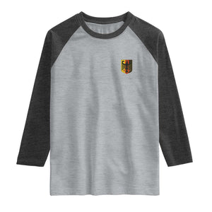 Deutschland German Pride Bundesadler Coat of Arms Crest Raglan Shirt
