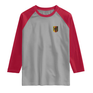 Deutschland German Pride Bundesadler Coat of Arms Crest Raglan Shirt