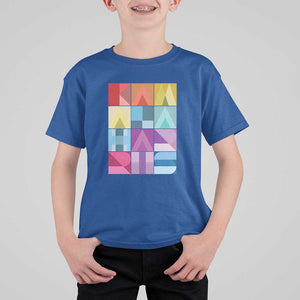 Harris Supporter T Shirt For Kid Kamala Harris Colorful Quilted US Presidential Election TS11 Royal Blue Print Your Wear