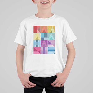 Harris Supporter T Shirt For Kid Kamala Harris Colorful Quilted US Presidential Election TS11 White Print Your Wear