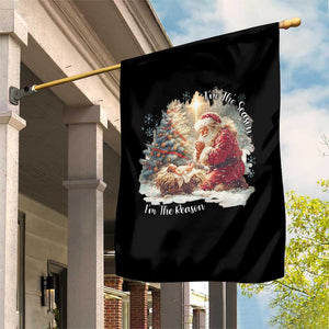 Christian Christmas Garden Flag Jesus I Am The Reason Santa I Am The Season TS11 Print Your Wear