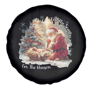 Christian Christmas Spare Tire Cover Jesus I Am The Reason Santa I Am The Season TS11 Print Your Wear