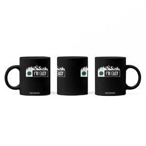 Funny Snowboard Ski Coffee Mug I'm Easy Mountain Sign Retro Vintage TS11 Print Your Wear