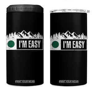 Funny Snowboard Ski 4 in 1 Can Cooler Tumbler I'm Easy Mountain Sign Retro Vintage TS11 One Size: 16 oz Black Print Your Wear