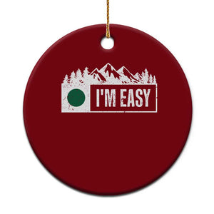 Funny Snowboard Ski Ceramic Ornament I'm Easy Mountain Sign Retro Vintage TS11 1pc Red Print Your Wear