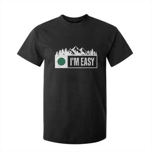 Funny Snowboard Ski T Shirt For Kid I'm Easy Mountain Sign Retro Vintage TS11 Black Print Your Wear