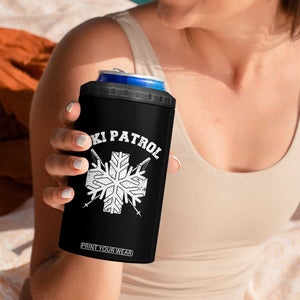 Ski Patrol 4 in 1 Can Cooler Tumbler Mountain Rescue Winter Slopes Skiing Snowboarding TS11 Print Your Wear