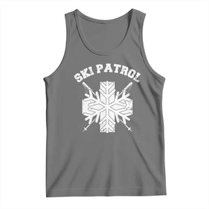 Ski Patrol Tank Top Mountain Rescue Winter Slopes Skiing Snowboarding TS11 Black Heather Print Your Wear