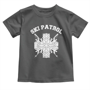 Ski Patrol Toddler T Shirt Mountain Rescue Winter Slopes Skiing Snowboarding TS11 Dark Heather Print Your Wear