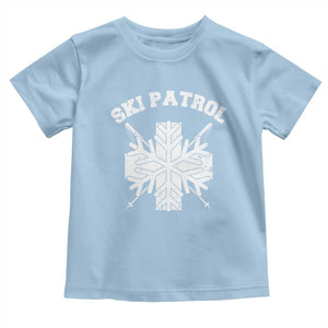 Ski Patrol Toddler T Shirt Mountain Rescue Winter Slopes Skiing Snowboarding TS11 Light Blue Print Your Wear