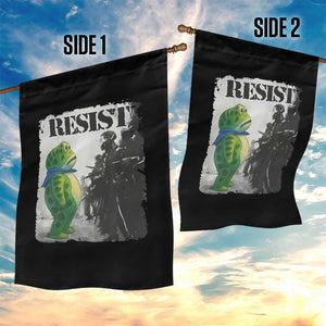 Frog Resist Garden Flag Portland Frog Activist Protest City Art TS11 Print Your Wear