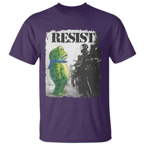 Frog Resist T Shirt Portland Frog Activist Protest City Art TS11 Purple Print Your Wear