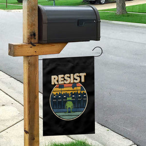 Frog Resist Garden Flag Portland Frog Activist Protest Retro Sunset TS11 Print Your Wear