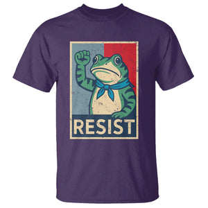 Frog Resist T Shirt Portland Frog Raised Fist Poster Graphic TS11 Purple Print Your Wear