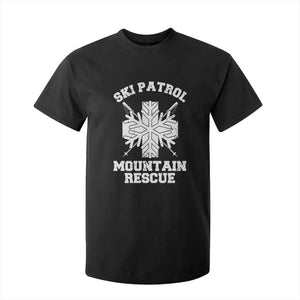 Ski Patrol Mountain Rescue T Shirt For Kid Winter Slopes Skiing Snowboarding Snowflake TS11 Black Print Your Wear