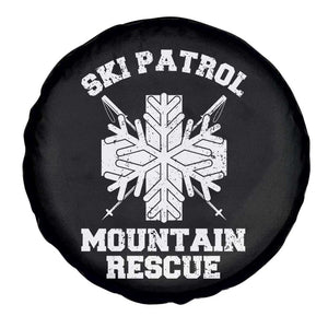 Ski Patrol Mountain Rescue Spare Tire Cover Winter Slopes Skiing Snowboarding Snowflake TS11 Print Your Wear