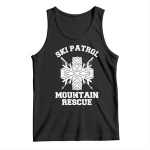 Ski Patrol Mountain Rescue Tank Top Winter Slopes Skiing Snowboarding Snowflake TS11 Black Print Your Wear