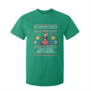 Funny Jesus Christmas T Shirt For Kid We Gonna Party Like It's My Birthday Christian Xmas TS11 Irish Green Print Your Wear