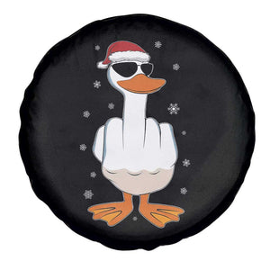Funny Christmas Offensive Rude Duck Spare Tire Cover I Dont Give A Duck Middle Finger Xmas TS11 Print Your Wear