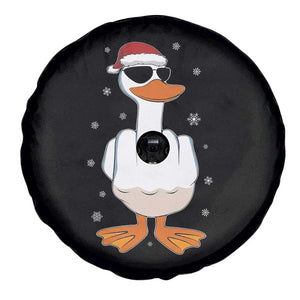 Funny Christmas Offensive Rude Duck Spare Tire Cover I Dont Give A Duck Middle Finger Xmas TS11 Print Your Wear