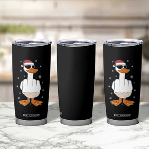 Funny Christmas Offensive Rude Duck Tumbler Cup I Dont Give A Duck Middle Finger Xmas TS11 Print Your Wear