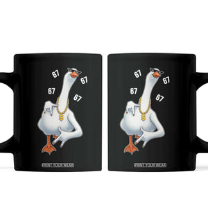 Funny 67 Cool Silly Goose Hip Hop Gangster Coffee Mug TS11 Black Print Your Wear