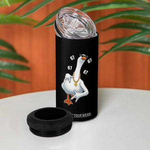Funny 67 Cool Silly Goose Hip Hop Gangster 4 in 1 Can Cooler Tumbler TS11 Print Your Wear