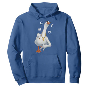 Funny 67 Cool Silly Goose Hip Hop Gangster Hoodie TS11 Royal Blue Print Your Wear