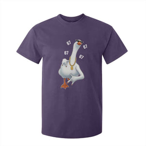 Funny 67 Cool Silly Goose Hip Hop Gangster T Shirt For Kid TS11 Purple Print Your Wear