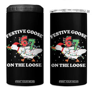 Funny Goose 67 Christmas 4 in 1 Can Cooler Tumbler Festive Goose On The Loose Six Seven Meme TS11 One Size: 16 oz Black Print Your Wear