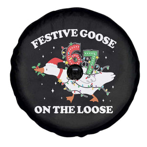 Funny Goose 67 Christmas Spare Tire Cover Festive Goose On The Loose Six Seven Meme TS11 Print Your Wear