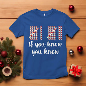 Funny 67 Christmas T Shirt If You Know You Know Six Seven Meme Canday Cane TS11 Royal Blue Print Your Wear