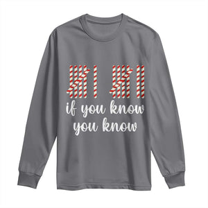 Funny 67 Christmas Long Sleeve Shirt If You Know You Know Six Seven Meme Canday Cane TS11 Charcoal Print Your Wear