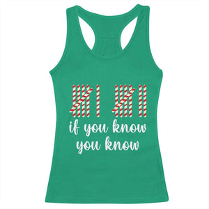 Funny 67 Christmas Racerback Tank Top If You Know You Know Six Seven Meme Canday Cane TS11 Irish Green Print Your Wear