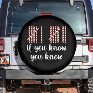 Funny 67 Christmas Spare Tire Cover If You Know You Know Six Seven Meme Canday Cane TS11 No hole Black Print Your Wear