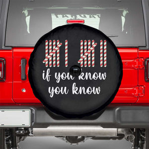 Funny 67 Christmas Spare Tire Cover If You Know You Know Six Seven Meme Canday Cane TS11 Black Print Your Wear