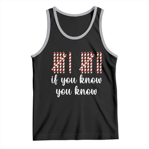 Funny 67 Christmas Tank Top If You Know You Know Six Seven Meme Canday Cane TS11 Black Athletic Heather Print Your Wear