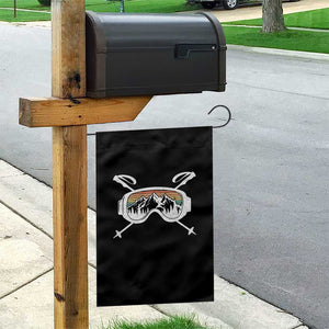 Ski Goggles Mountain Snow Skiing Retro Winter Vacation Garden Flag TS11 Print Your Wear
