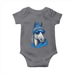 IFC Game Day Baby Onesie Blue Sunglasses Football Game Sport Lover TS11 Charcoal Print Your Wear